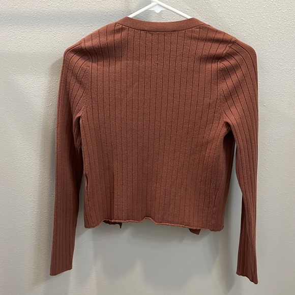 Rust Cardigan Abercrombie and Fitch Small - Picture 3 of 3